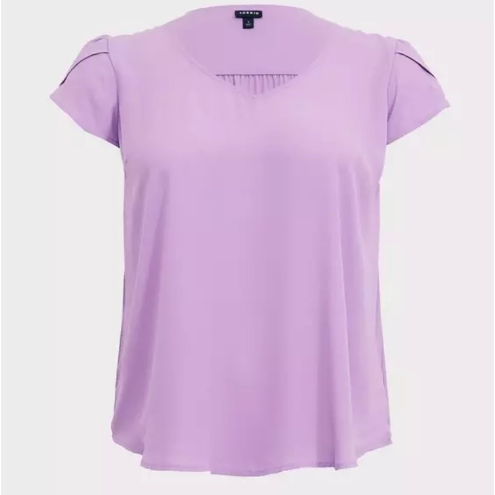 Torrid Georgette Tulip Sleeve Blouse size 1 (1x- 14/16)